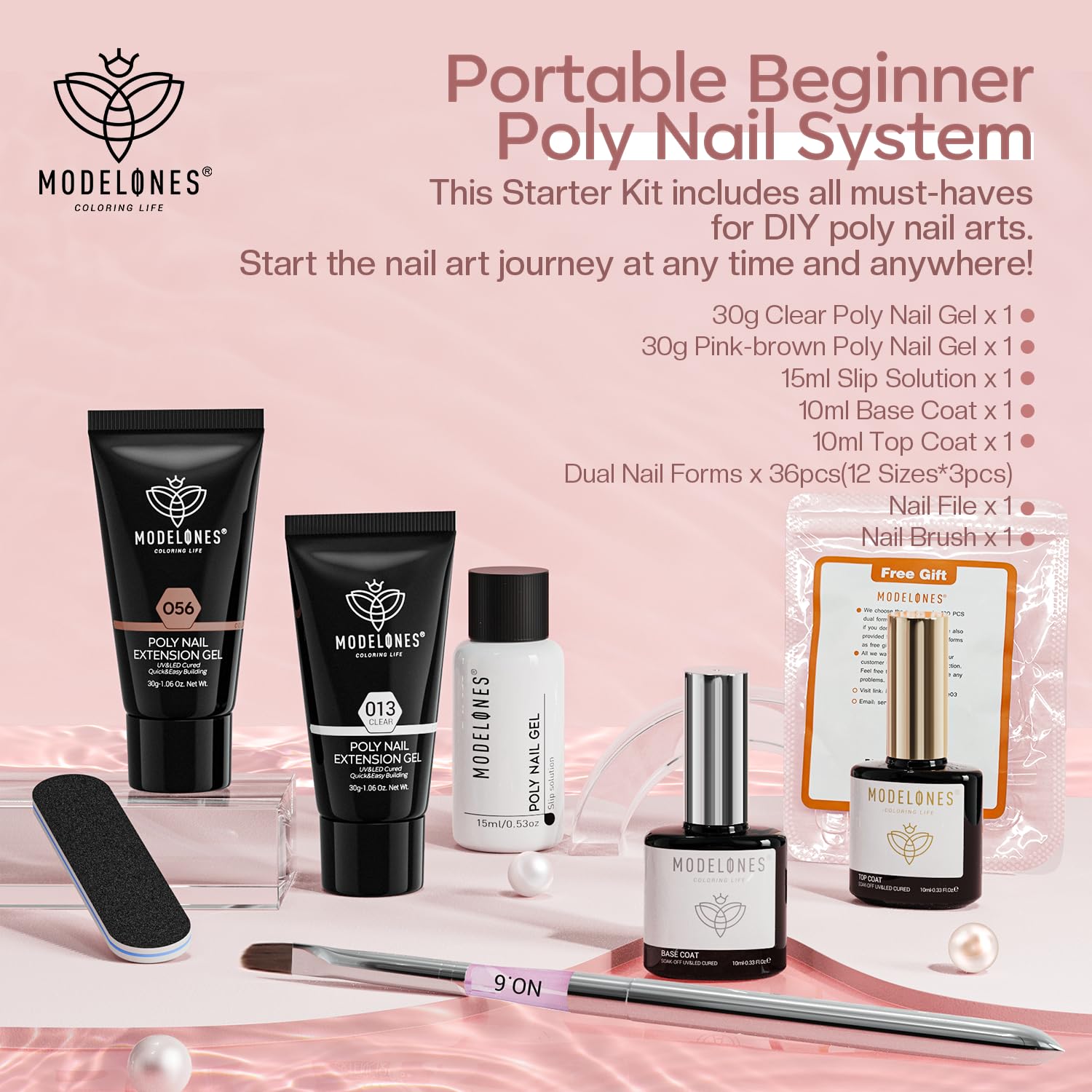 Base coat Modelones 10 ml pour une adhérence durable.