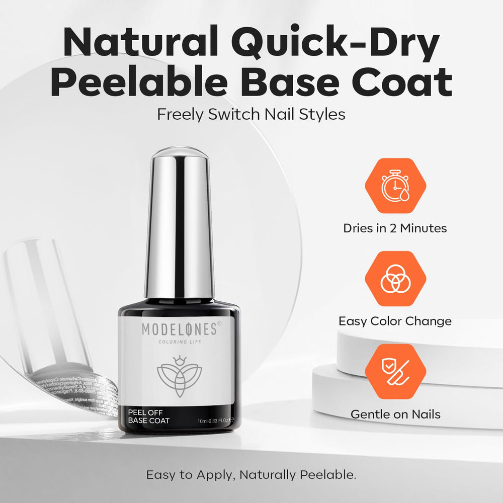 Base gel polyvalente compatible avec vernis et gels Modelones