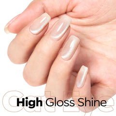 Modelones Effet lune argent paillettes – éclat subtil et glamour.
