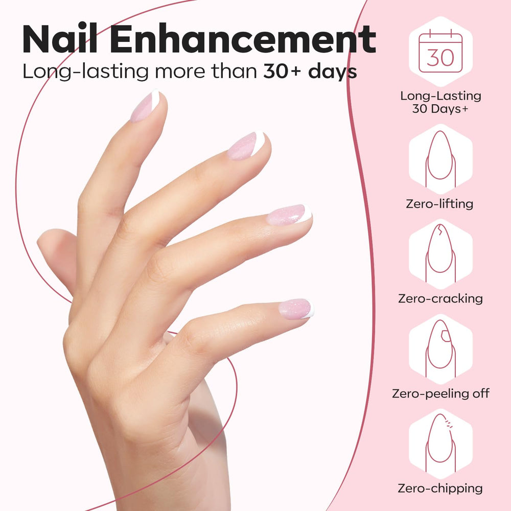 Modelones gel cures to a glossy, durable finish.