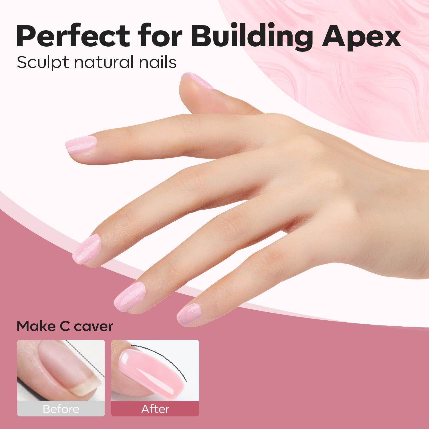 Modelones gel application ready for tips and gems attachment.