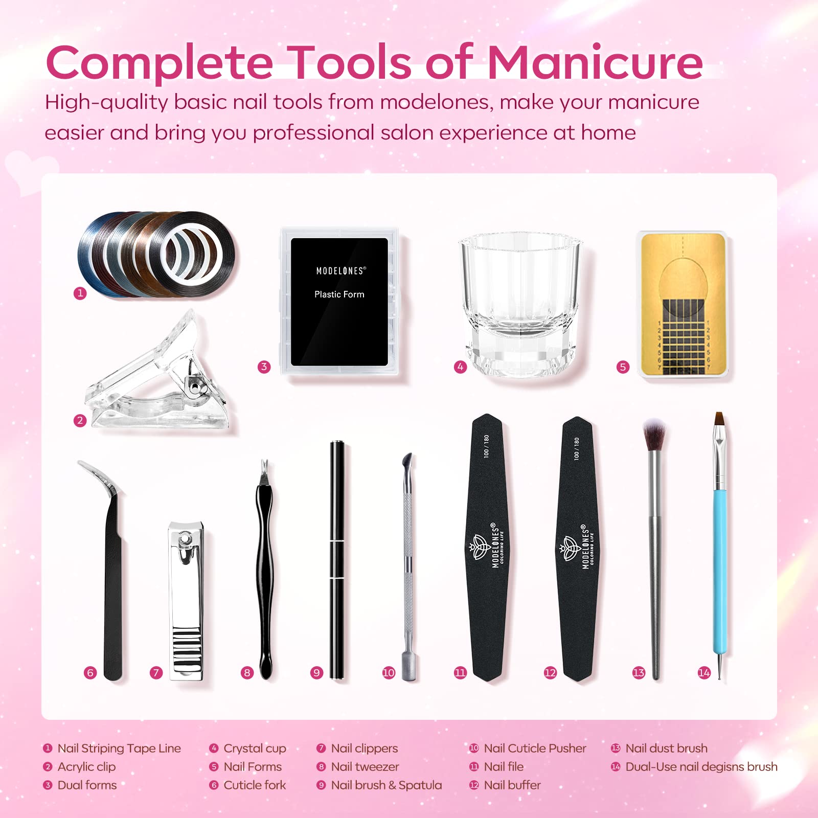 Emballage cadeau élégant Modelones, idéal pour les amateurs de nail art.