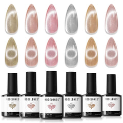 Modelones Cat Eye Gel Galaxy avec aimant inclus pour effets magnétiques.
