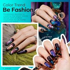 Modelones vernis vert – effet chat-œil vert, design captivant.