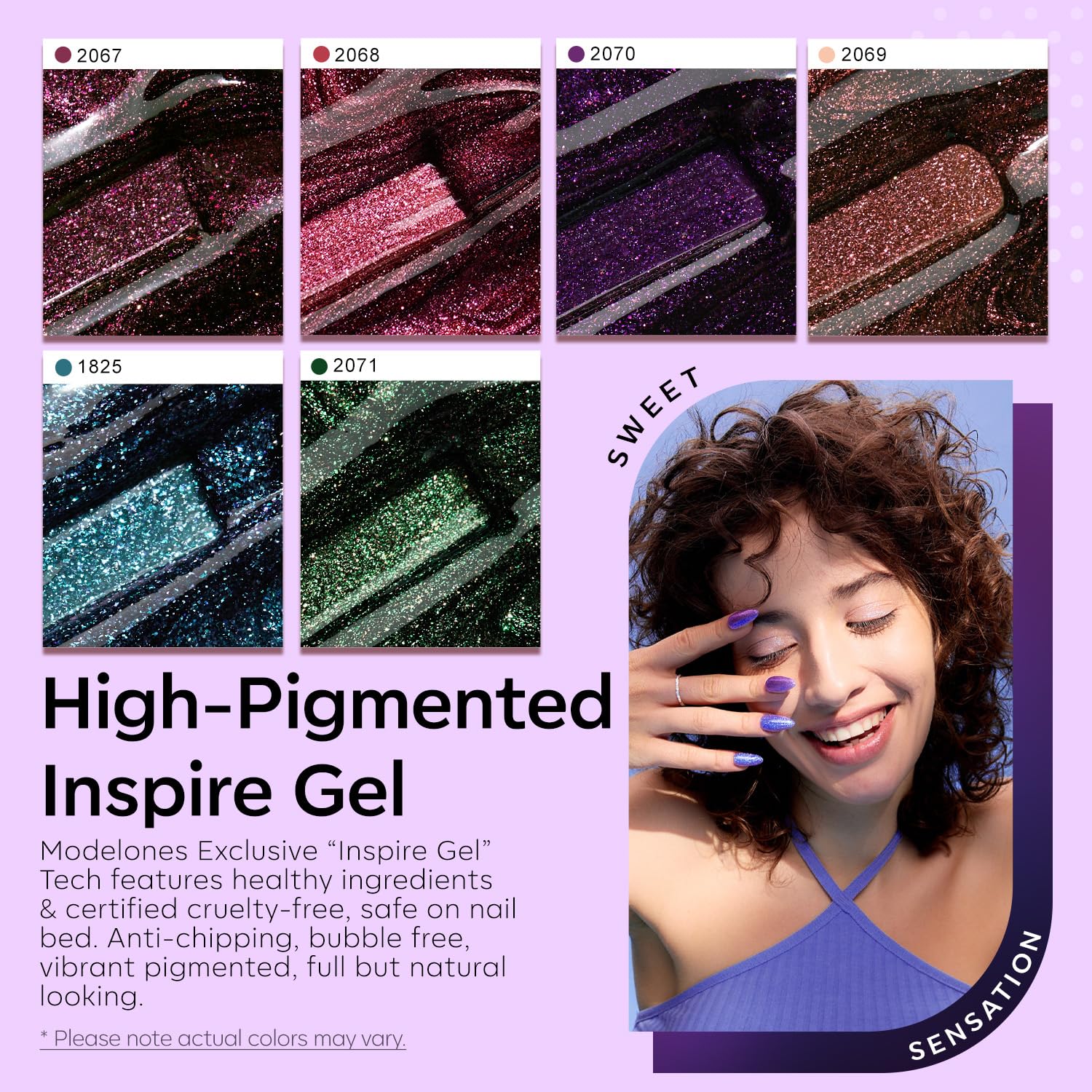 Modelones Chameleon Gel vert pailleté couleur vive pour DIY