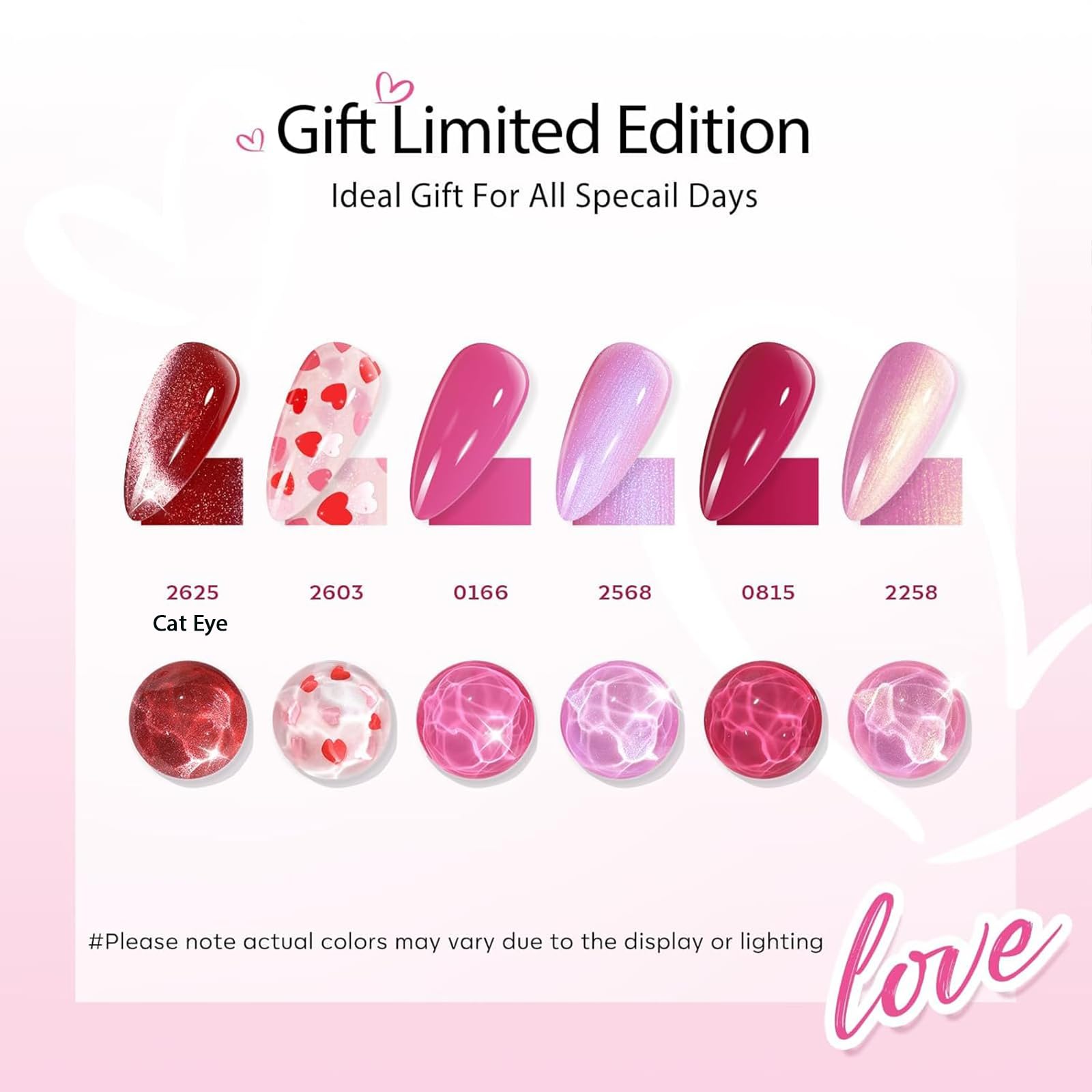Coffret cadeau Saint-Valentin Modelones rose lumineux