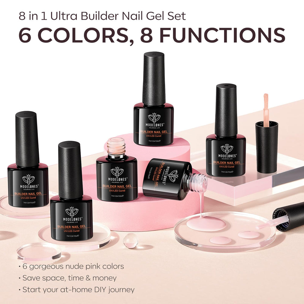 Modelones coffret soins ongles prêt à l'emploi pour la maison.