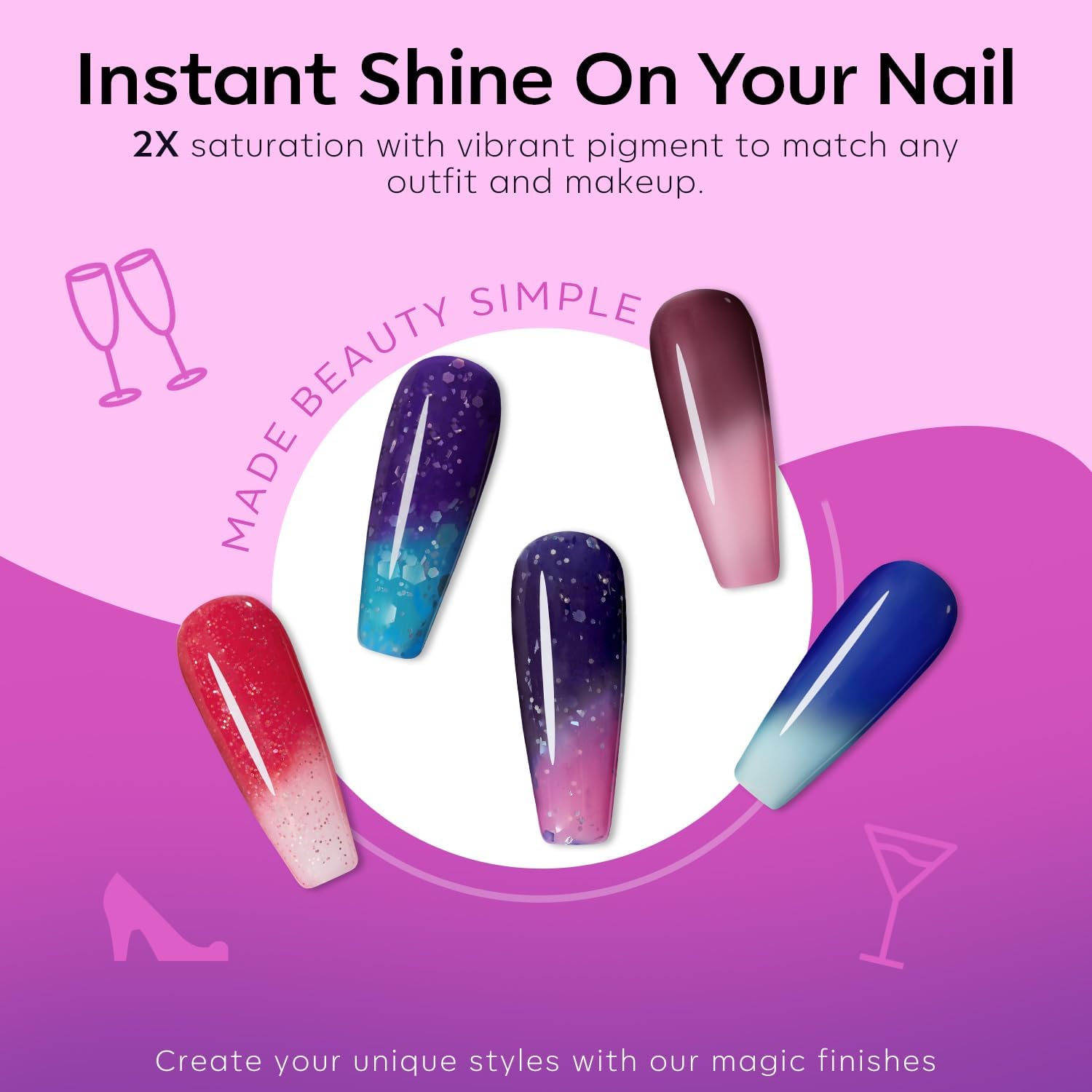 modelones coffret cadeau vernis gel change, idéal pour offrir et surprendre