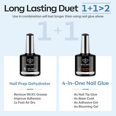 Colle-gel 9-en-1 Modelones pour neuf usages créatifs du nail art.