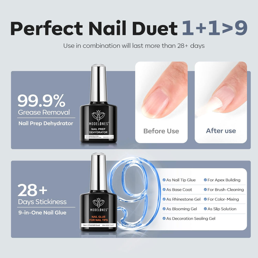 Colle gel 9‑en‑1 Modelones, application polyvalente et durable