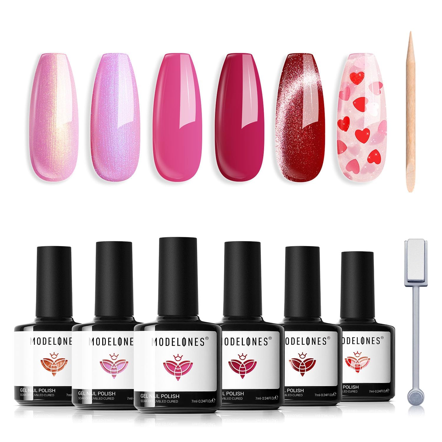 Contenu du coffret Modelones vernis gel 7 ml