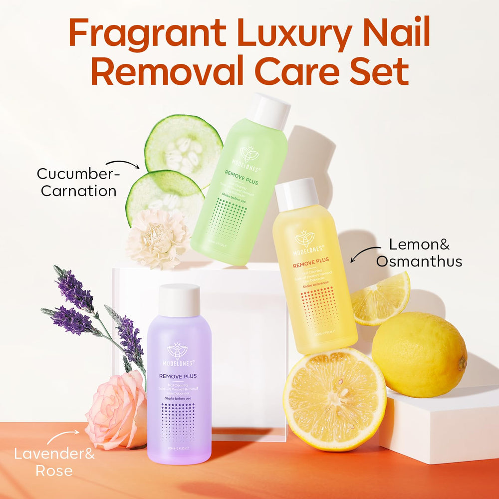Modelones démaquillant acetone Application douce respectant les contours des ongles