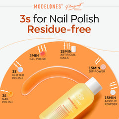 Modelones démaquillant acetone Formule nourrissante protégeant les ongles pendant le démaquillage