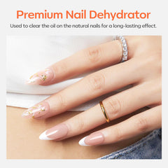 Modelones Déshydratant Ongles, compatible avec vernis gel et acrylique pour une pose nette.