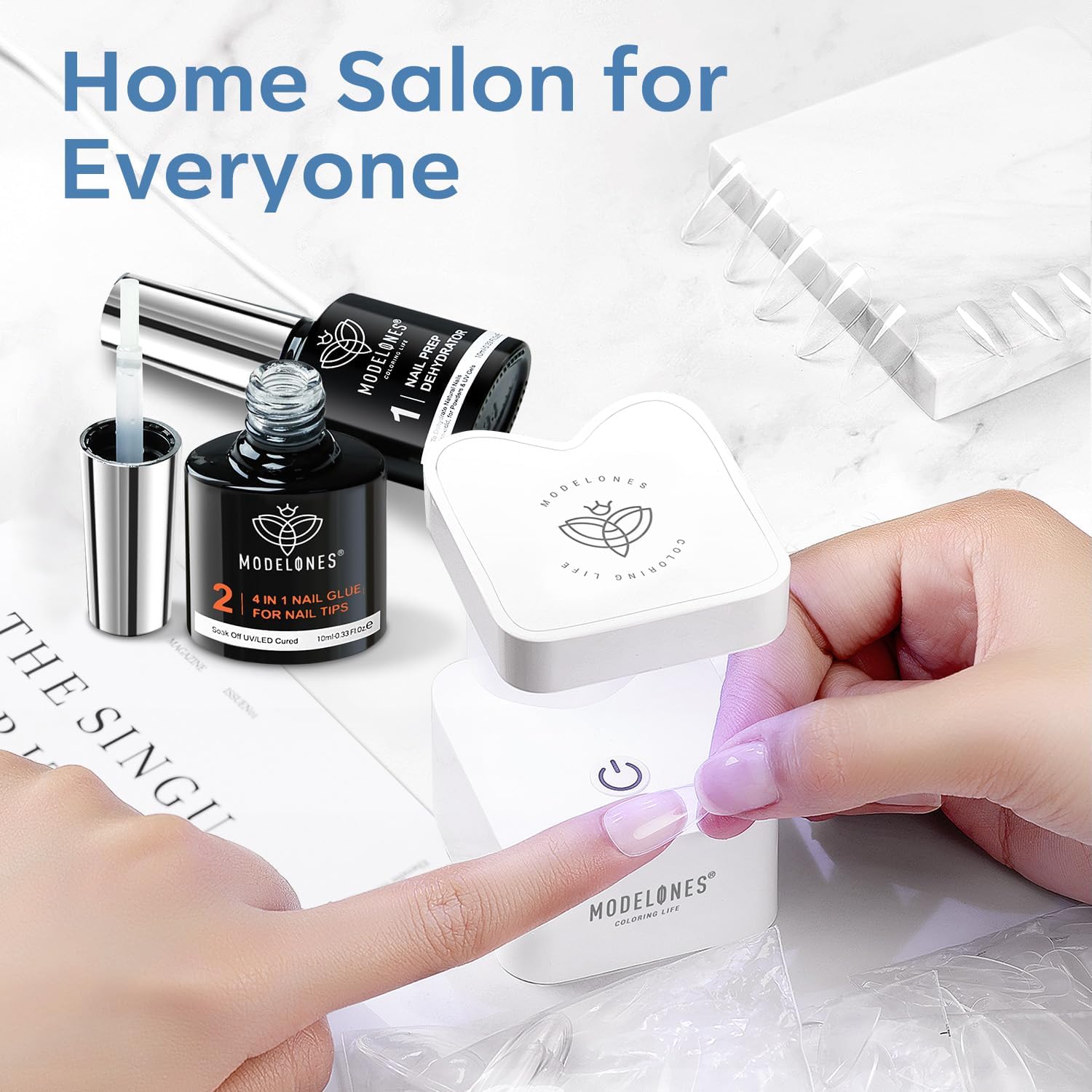 Déshydratant 10 ml Modelones prépare l’ongle pour une meilleure adhérence.