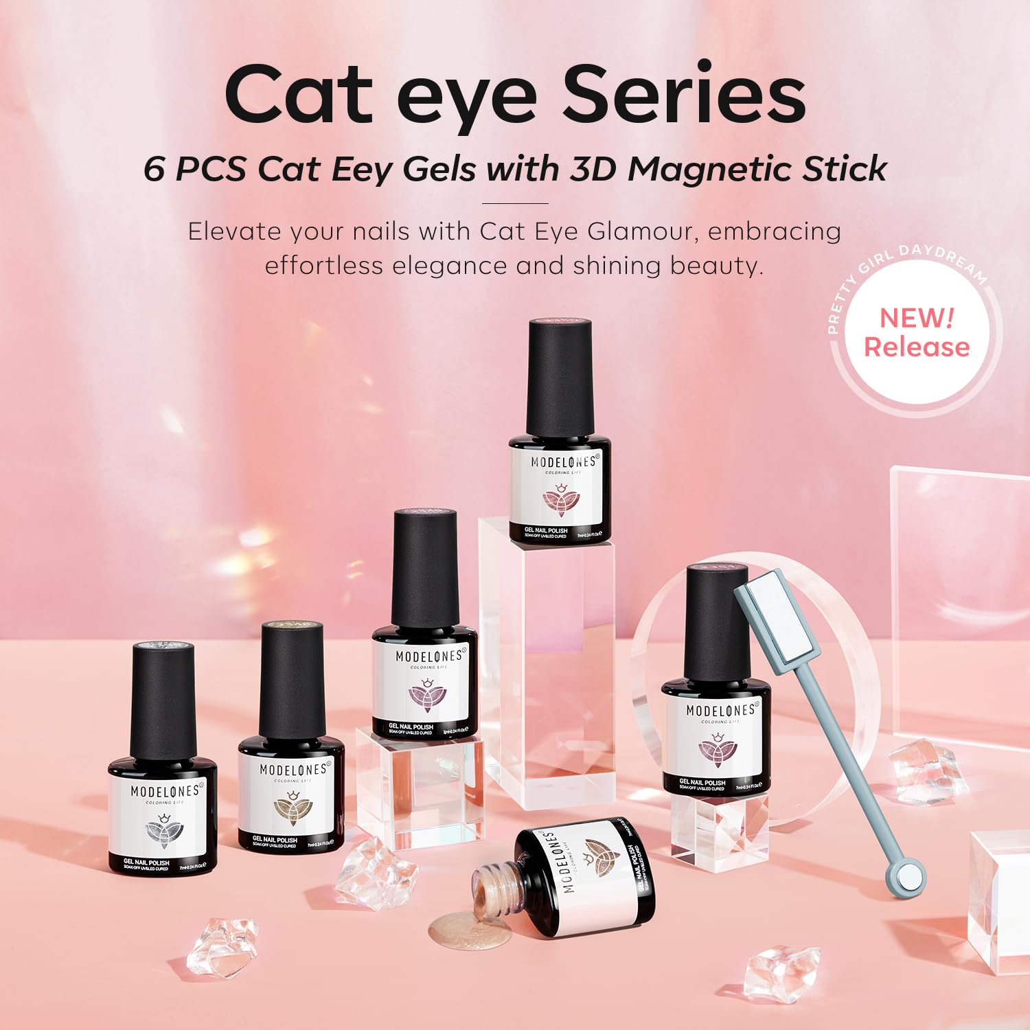 Aimant magnétique pour créer l’effet œil de chat sur les ongles Modelones.