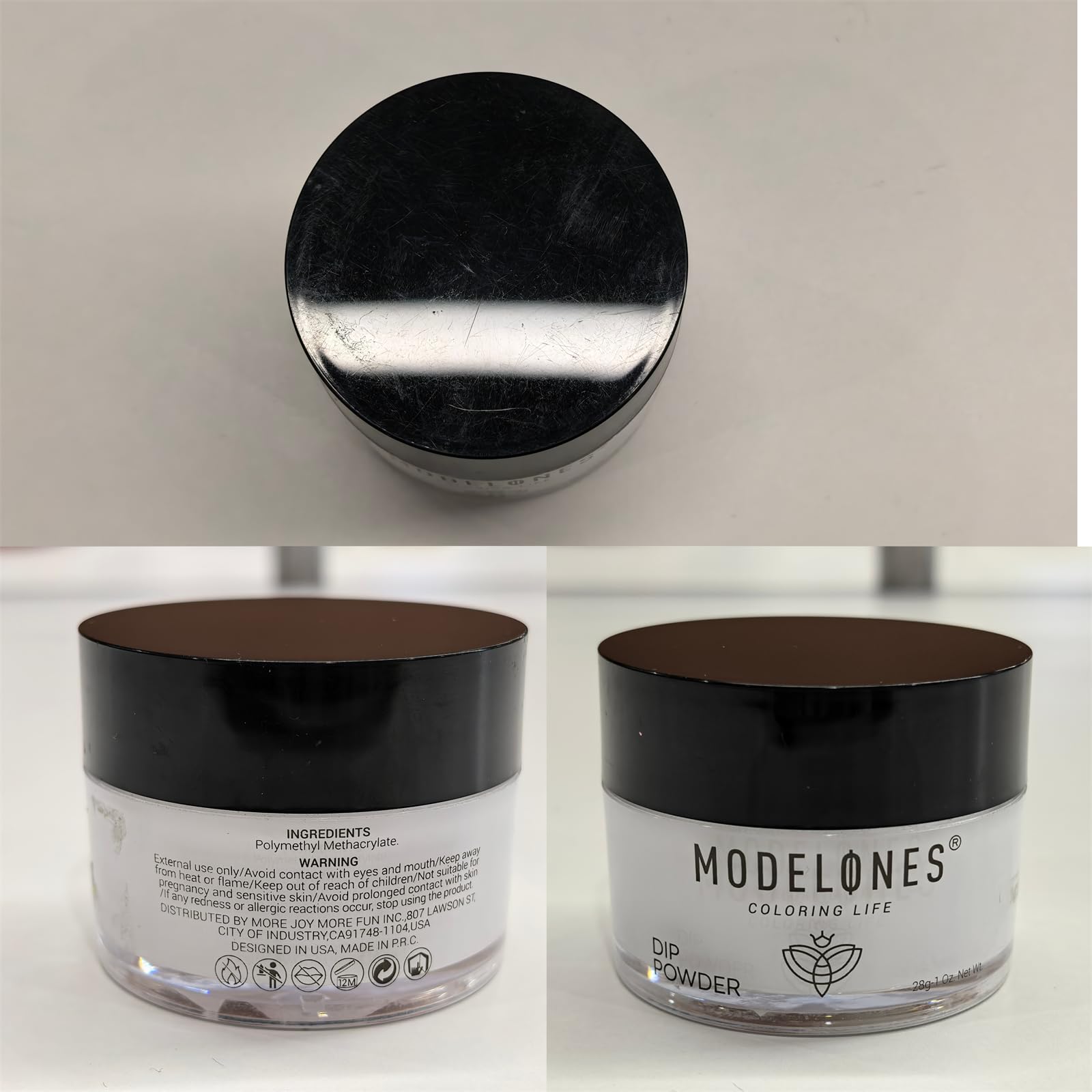 Modelones Poudre Dip Claire – étui et contenu pratique