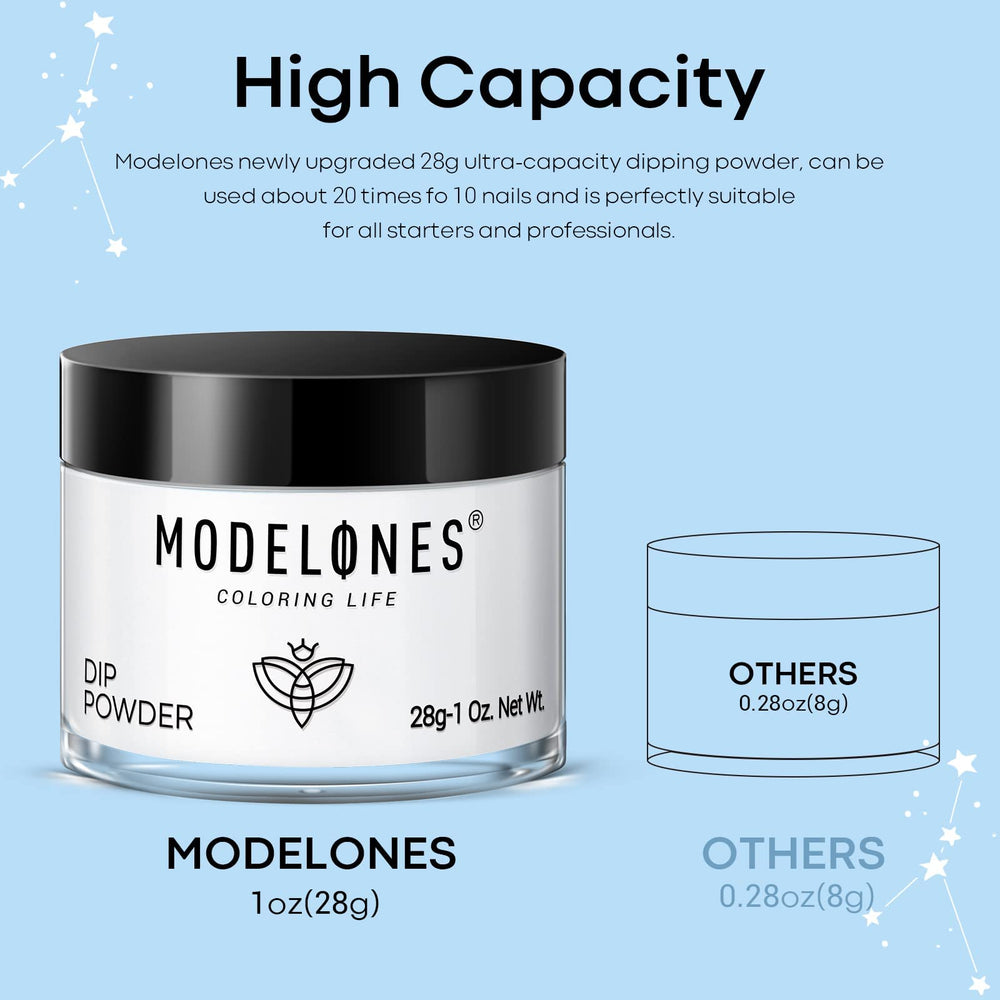 Modelones Poudre Dip Claire – kit pratique pour la maison