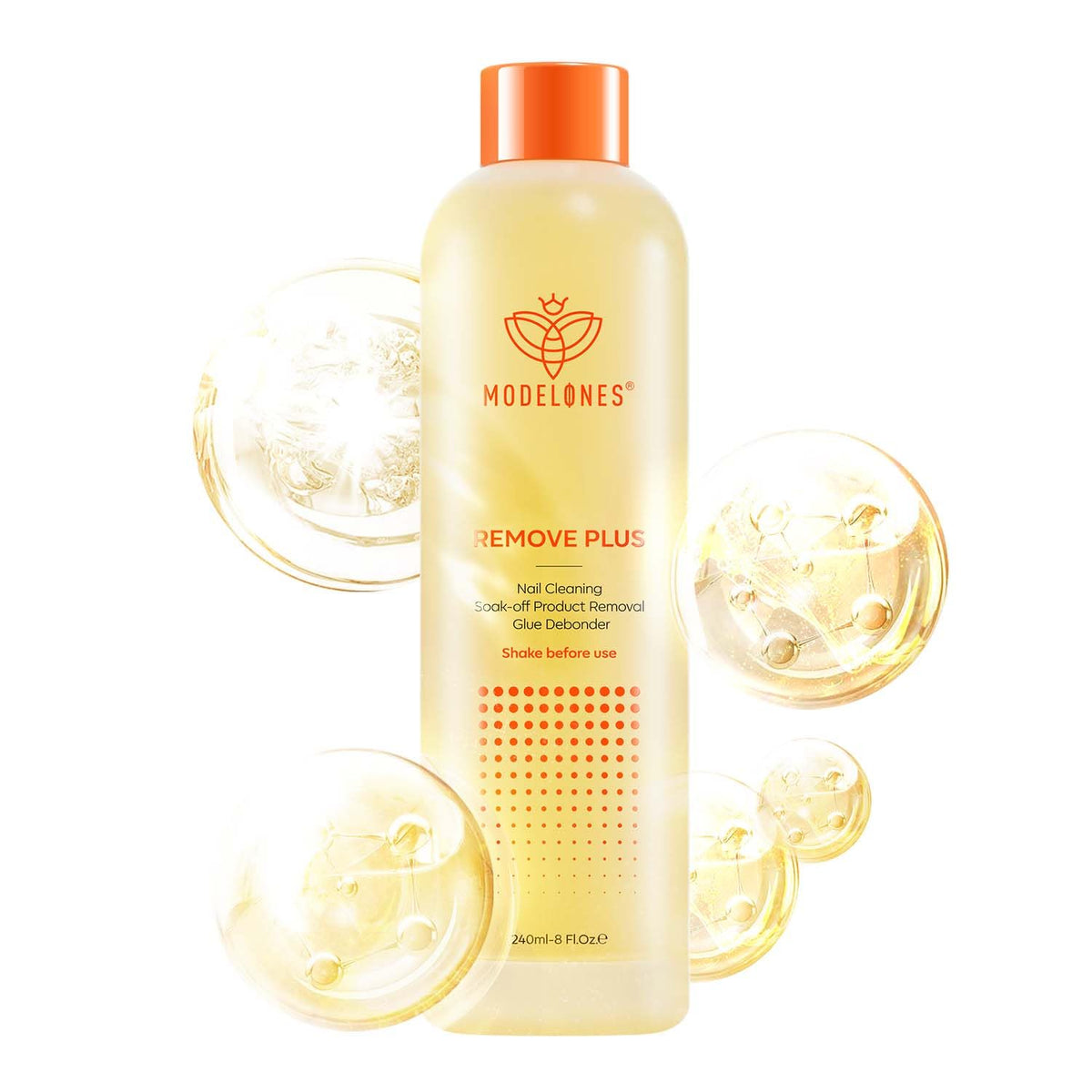 Modelones Dissolvant Acétone – Bouteille citron, retrait rapide du vernis.