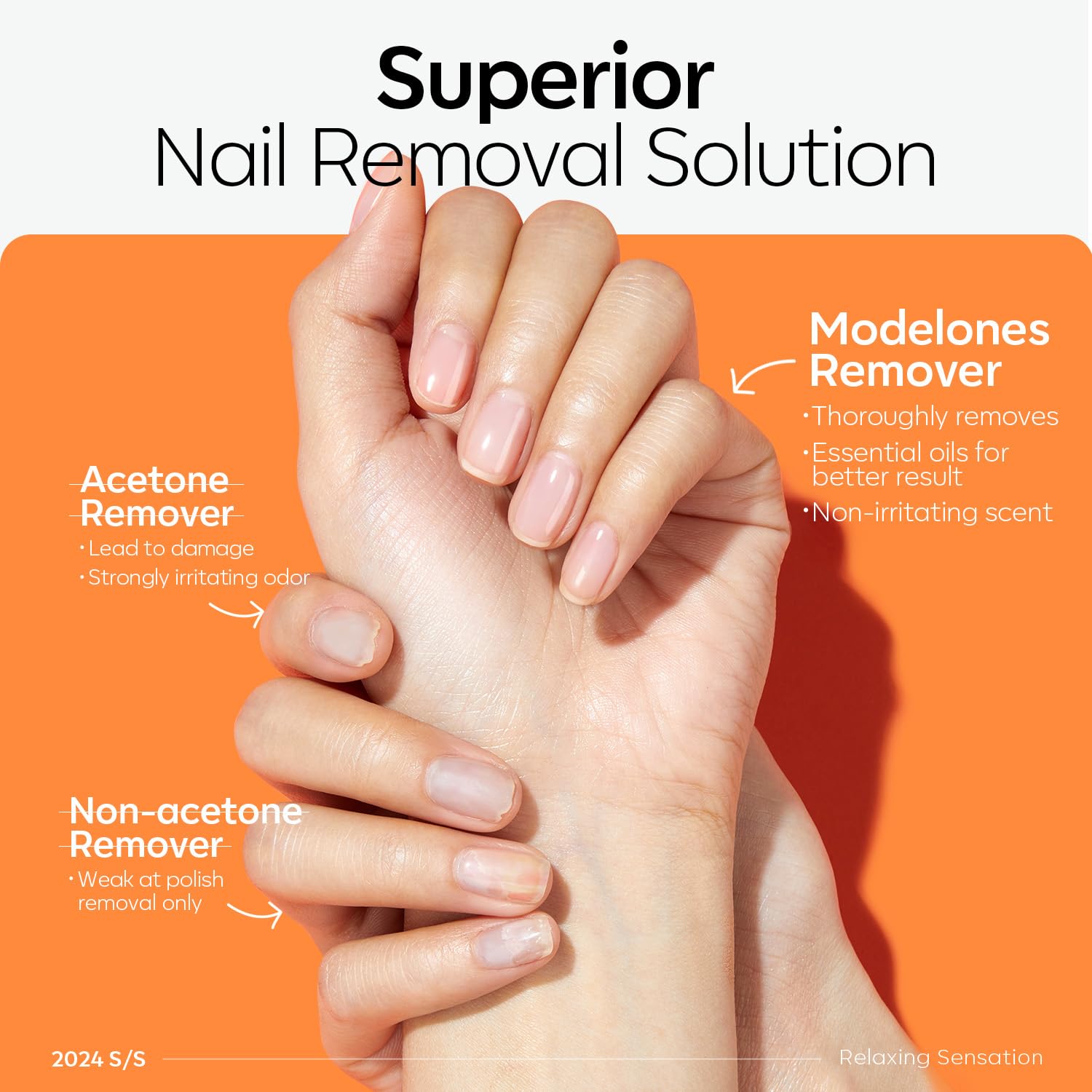 Retrait rapide des vernis avec Modelones.