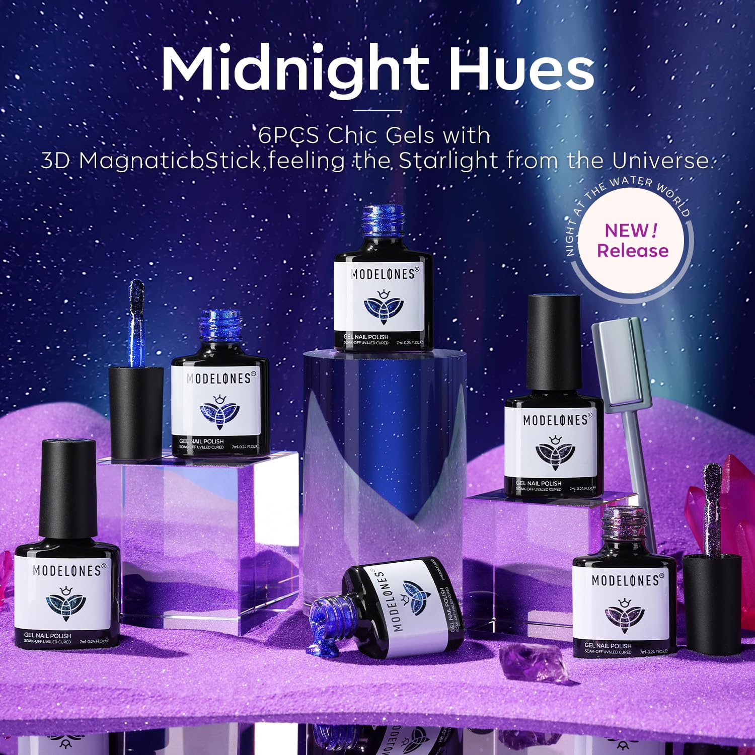 Emballage cadeau élégant Modelones pour vernis gel œil-de-chat.