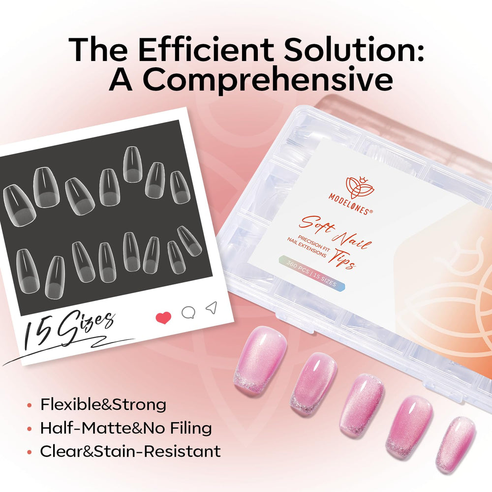 Modelones ensemble coffret, collection complète d embouts pour ongles.