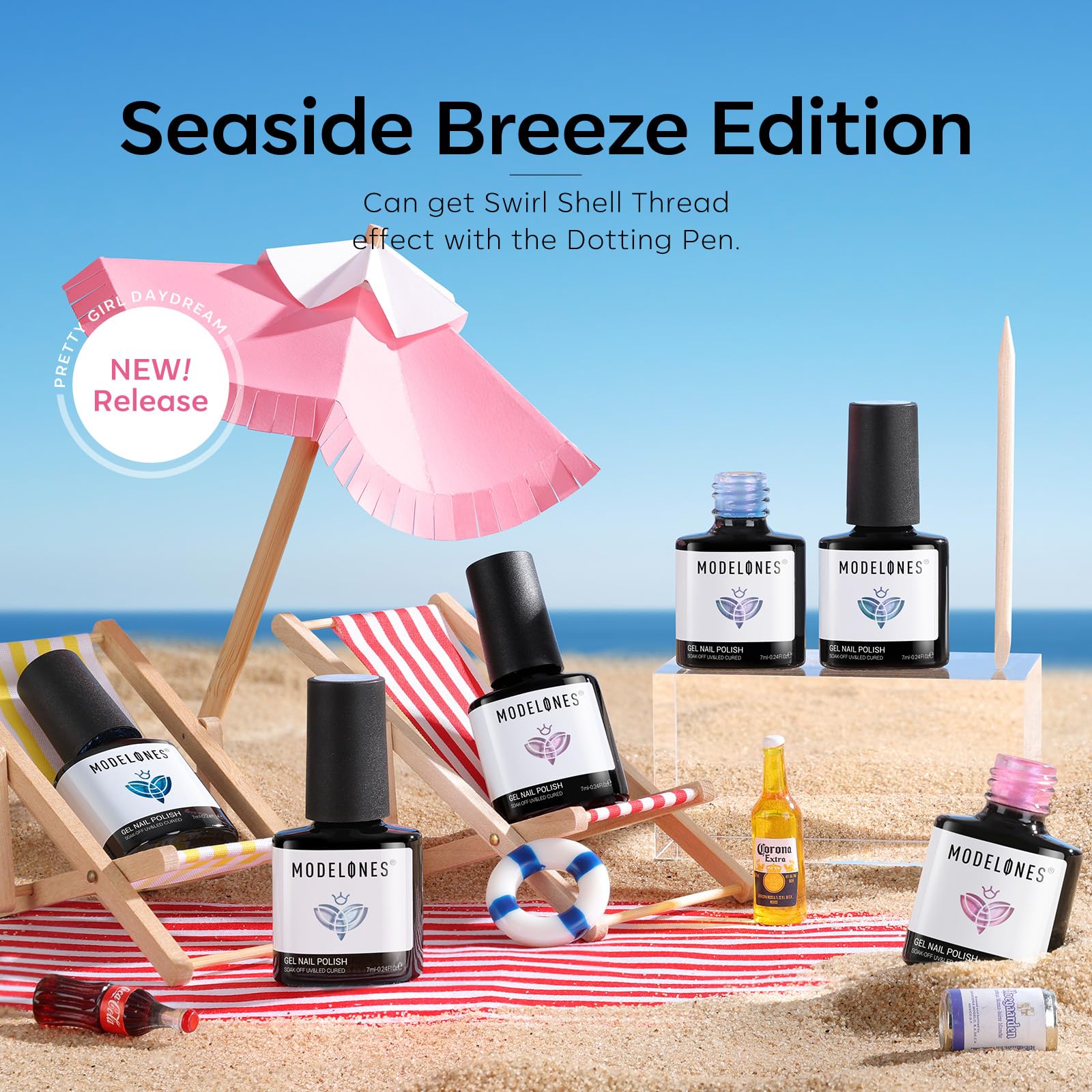Modelones ensemble dessin coquille et fil pour motifs spirales.