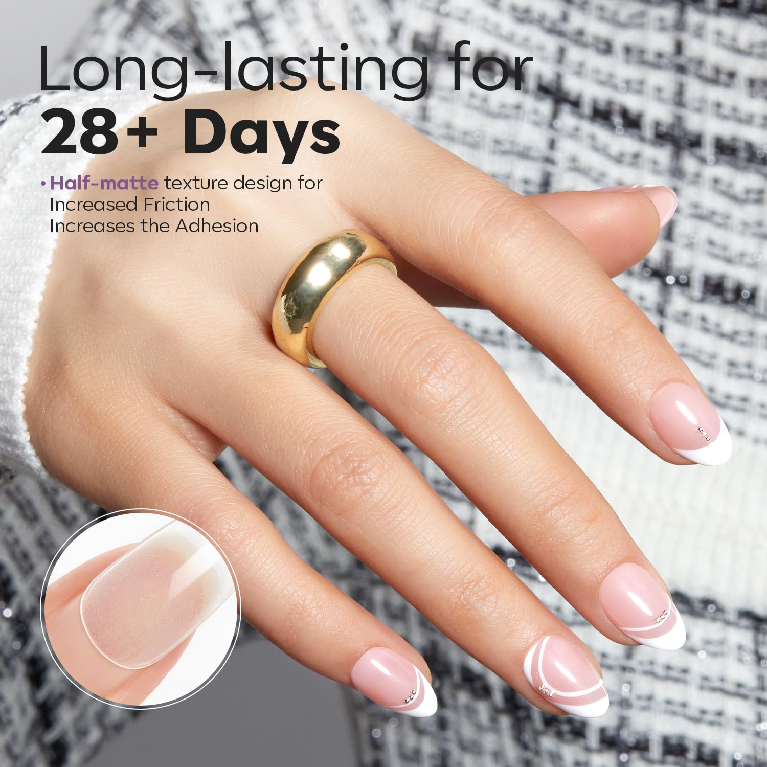 Modelones ensemble prolongateurs d’ongles 510 pièces, 15 tailles, précision pour extensions.