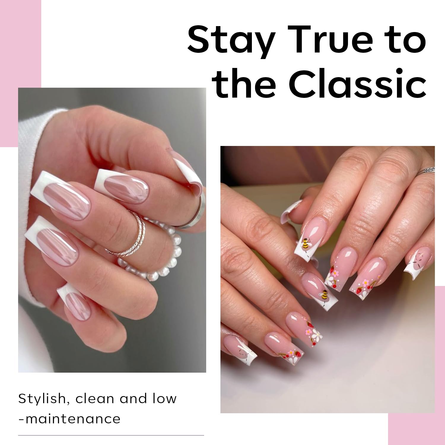 Modelones extensions d’ongles naturels pour un look élégant à domicile.