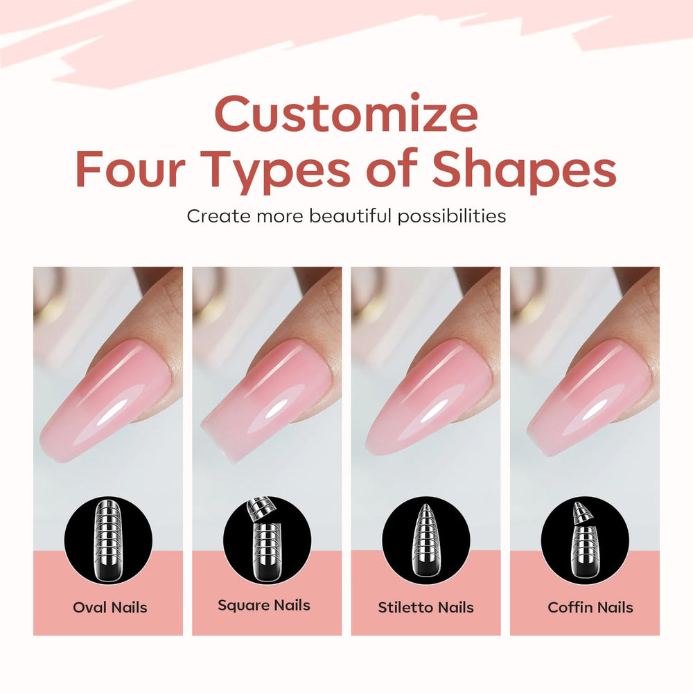 Modelones finished nails swatches show color options