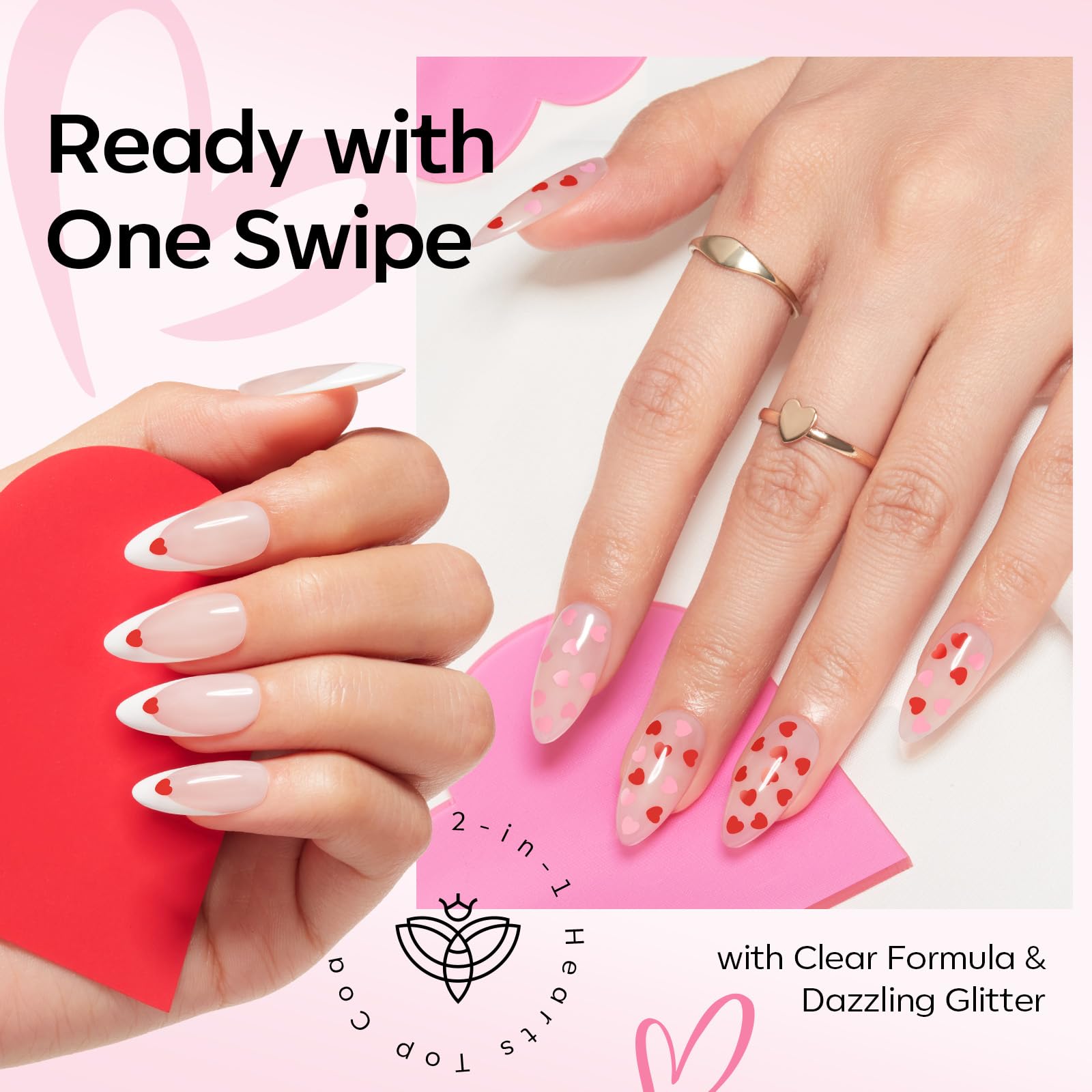 Modelones Finition Brillante et Durable, longue tenue sur l’ongle.
