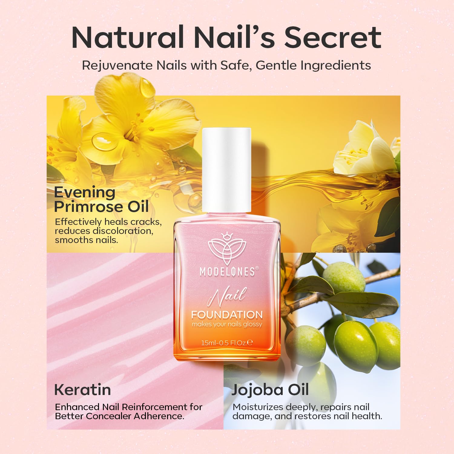 Modelones finition brillante vernis gel pour une manucure longue durée