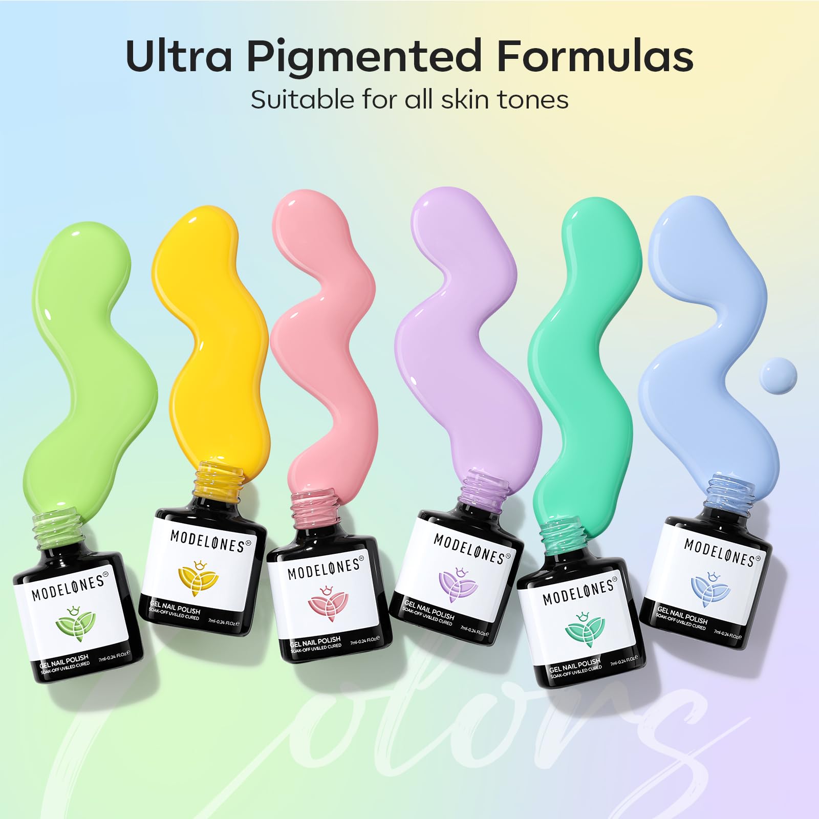 Modelones formule saine non toxique: soin des ongles et fini brillant.