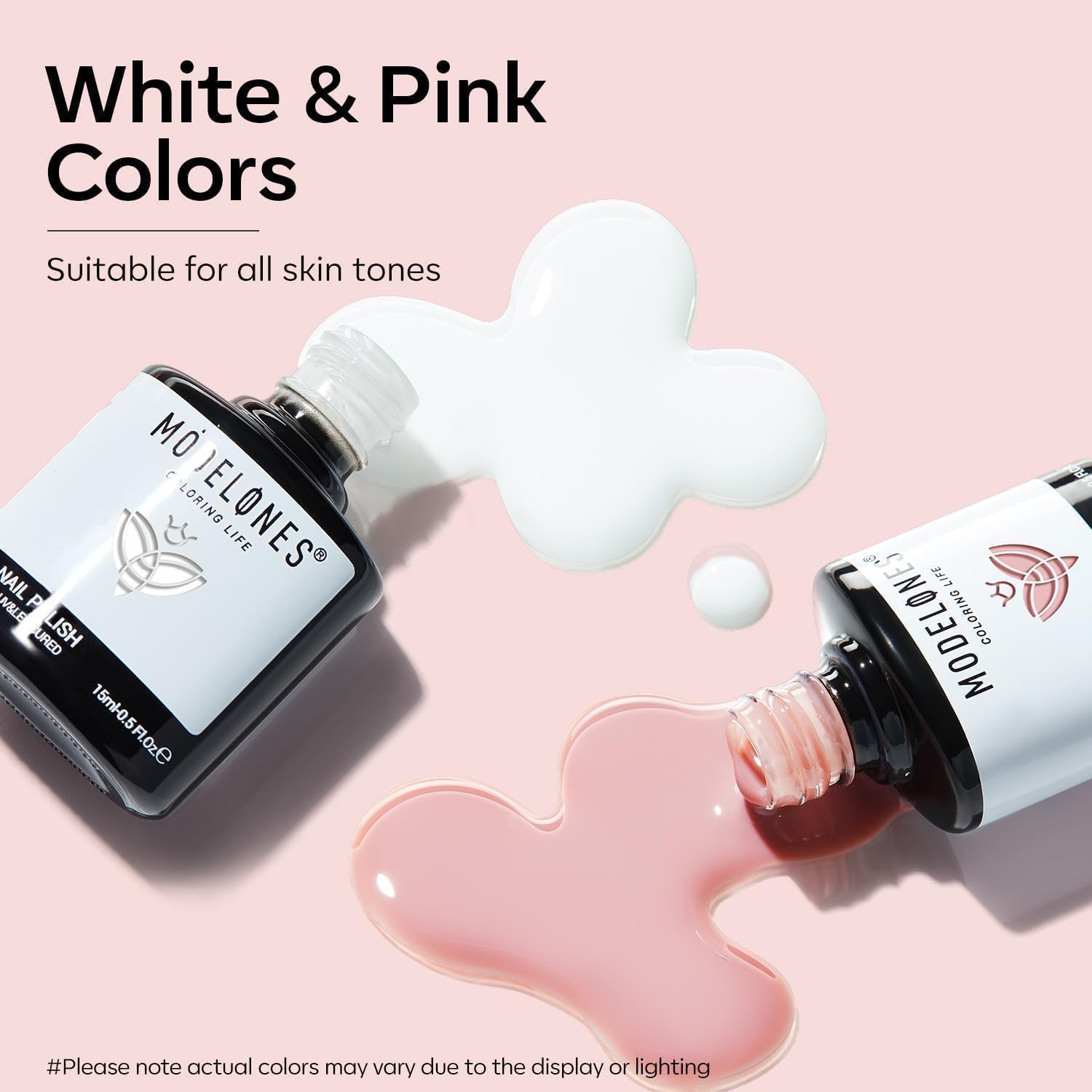 Modelones formule sans cruauté et sans toxines pour des ongles sains.