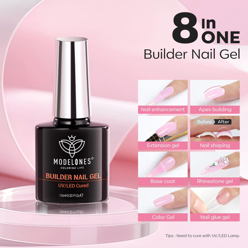 Modelones Gel Brillance Naturelle donne une finition lumineuse et professionnelle.