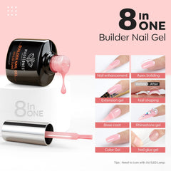 Modelones gel-builder épais pour rallongement et renforcement des ongles.