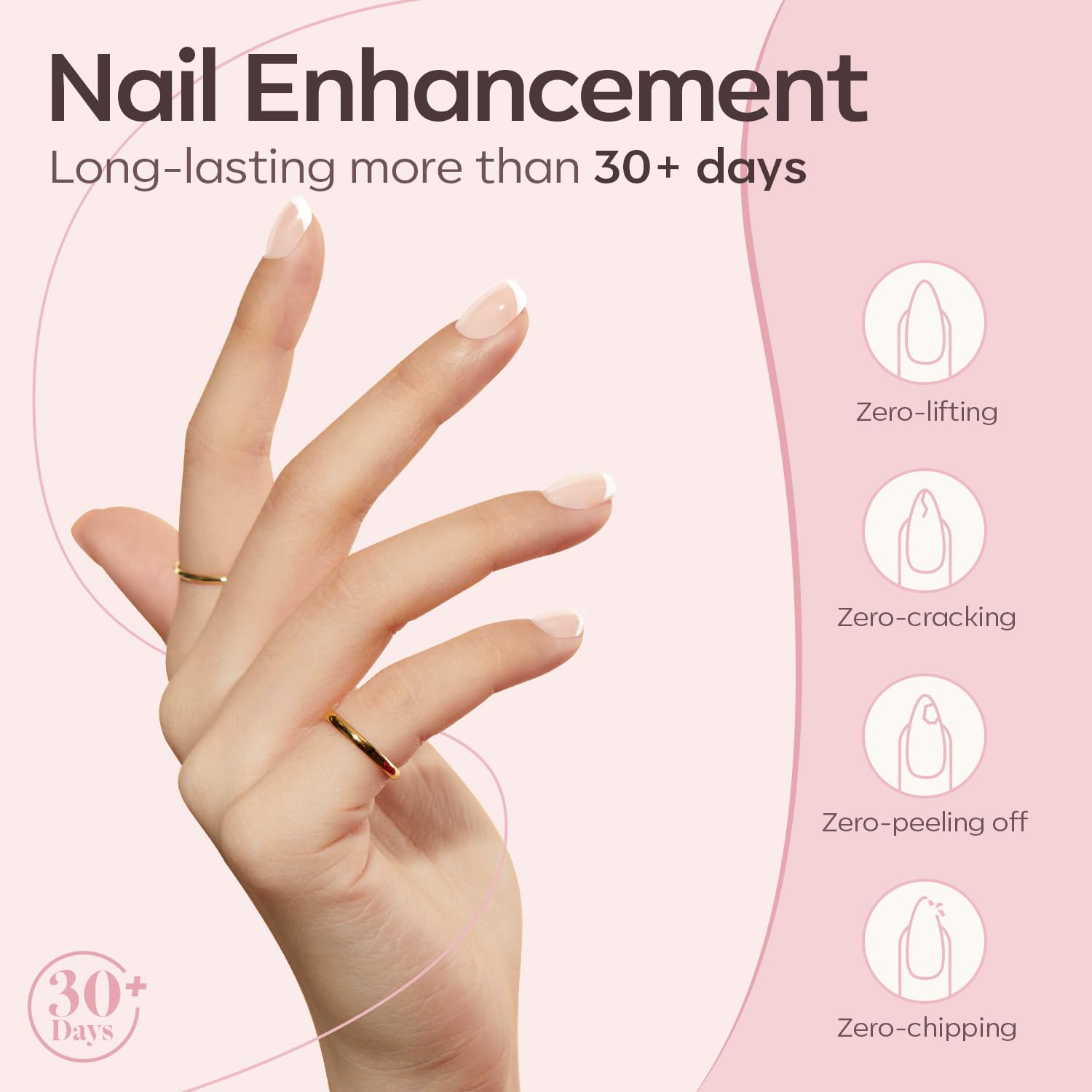 Extension-longueur: Gel Builder permet d'allonger sans effort pour un look personnalisé.