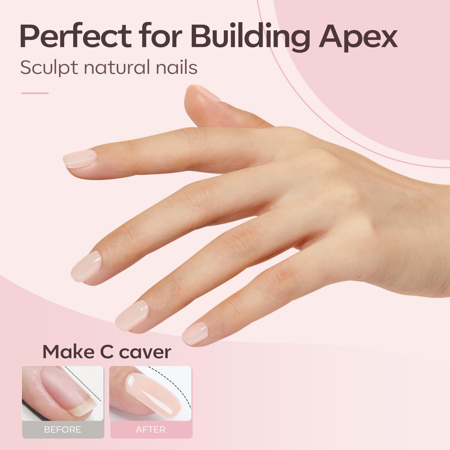 Modelones Modelage-ongle: modelage precis pour une forme naturelle et nette.