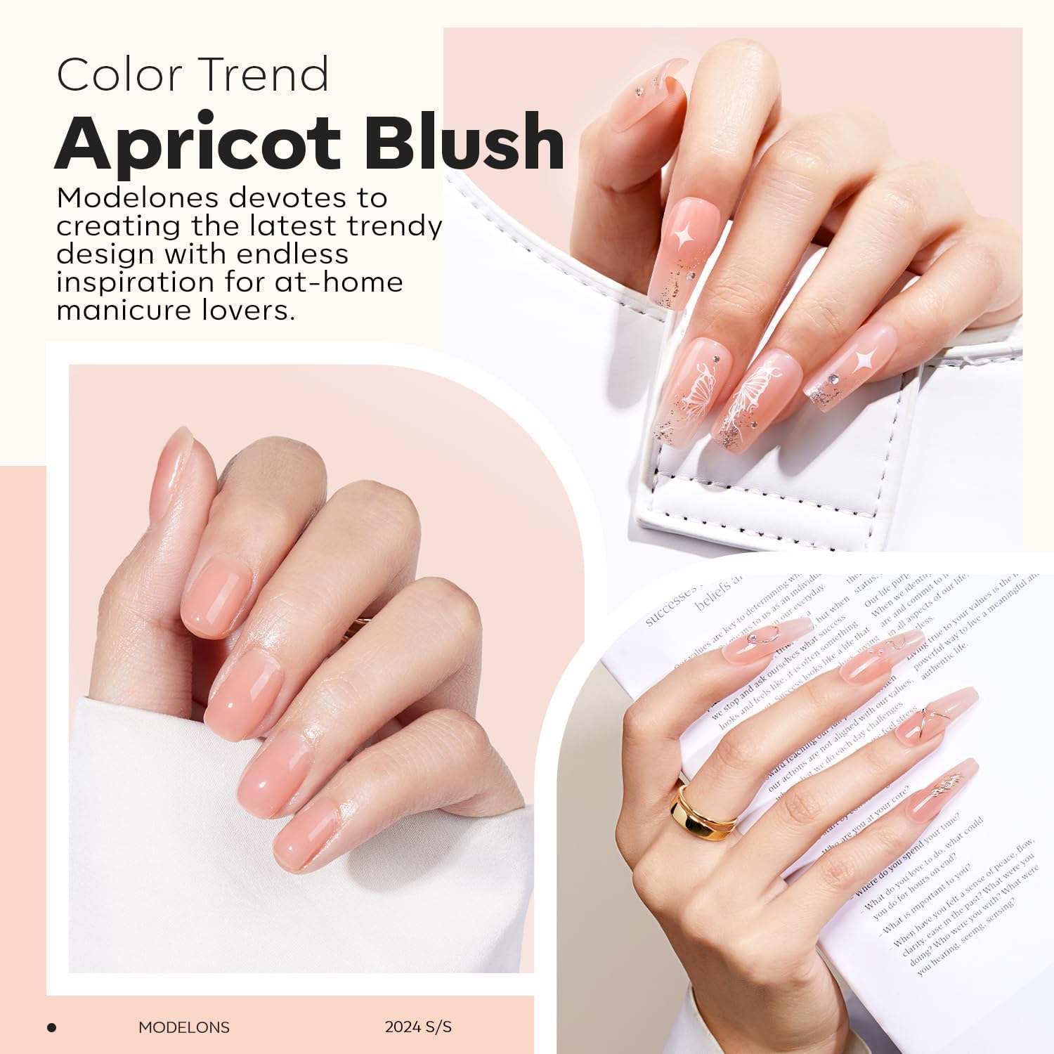 Gel Builder Modelones permet d’étendre la longueur des ongles avec précision.