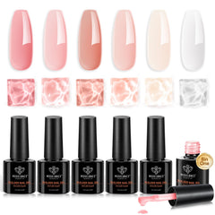 Modelones Gel Builder rose nude en flacon, base neutre pour manicure maison.