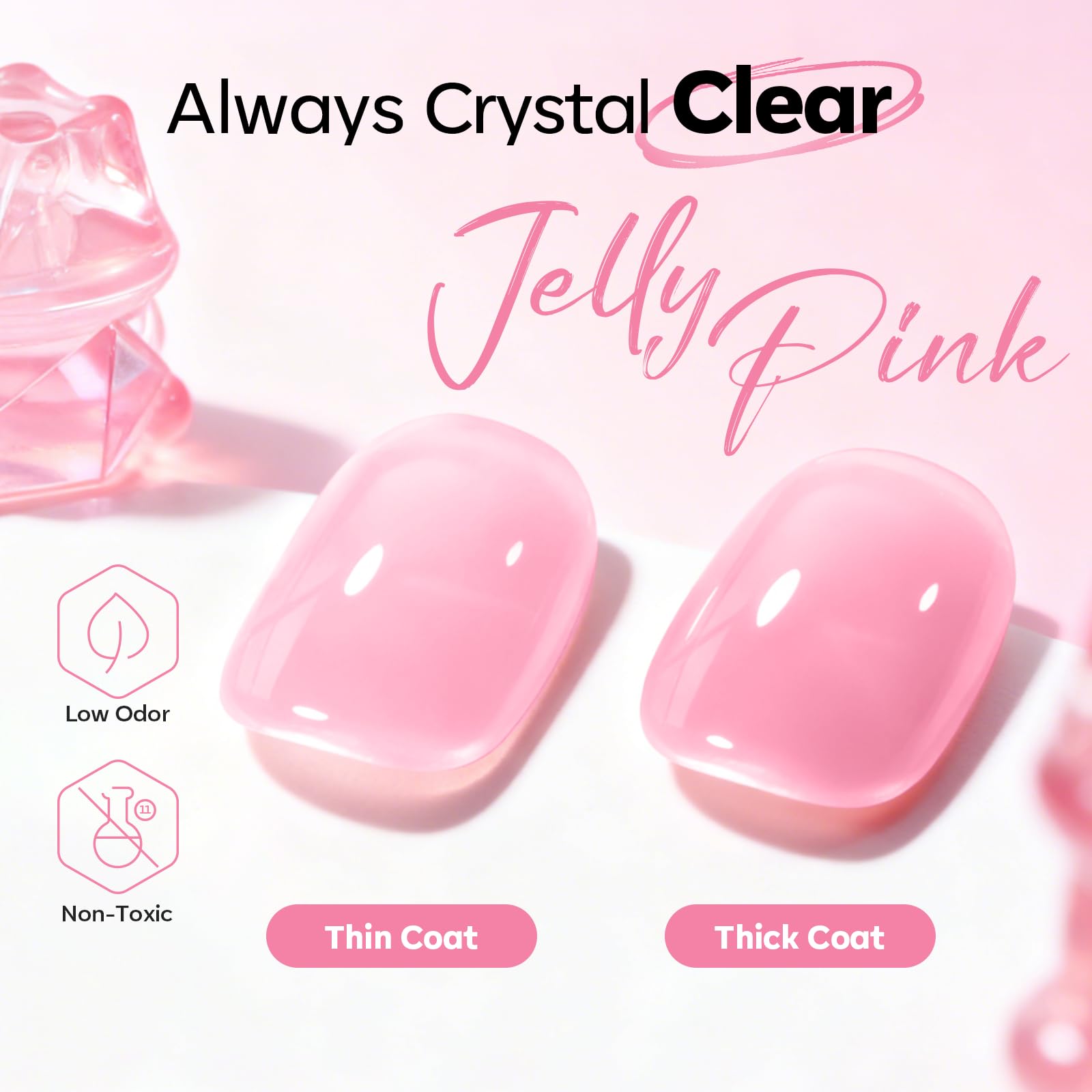 Modelones Gel Builder rose, soin des ongles — favorise la croissance et la santé des ongles.