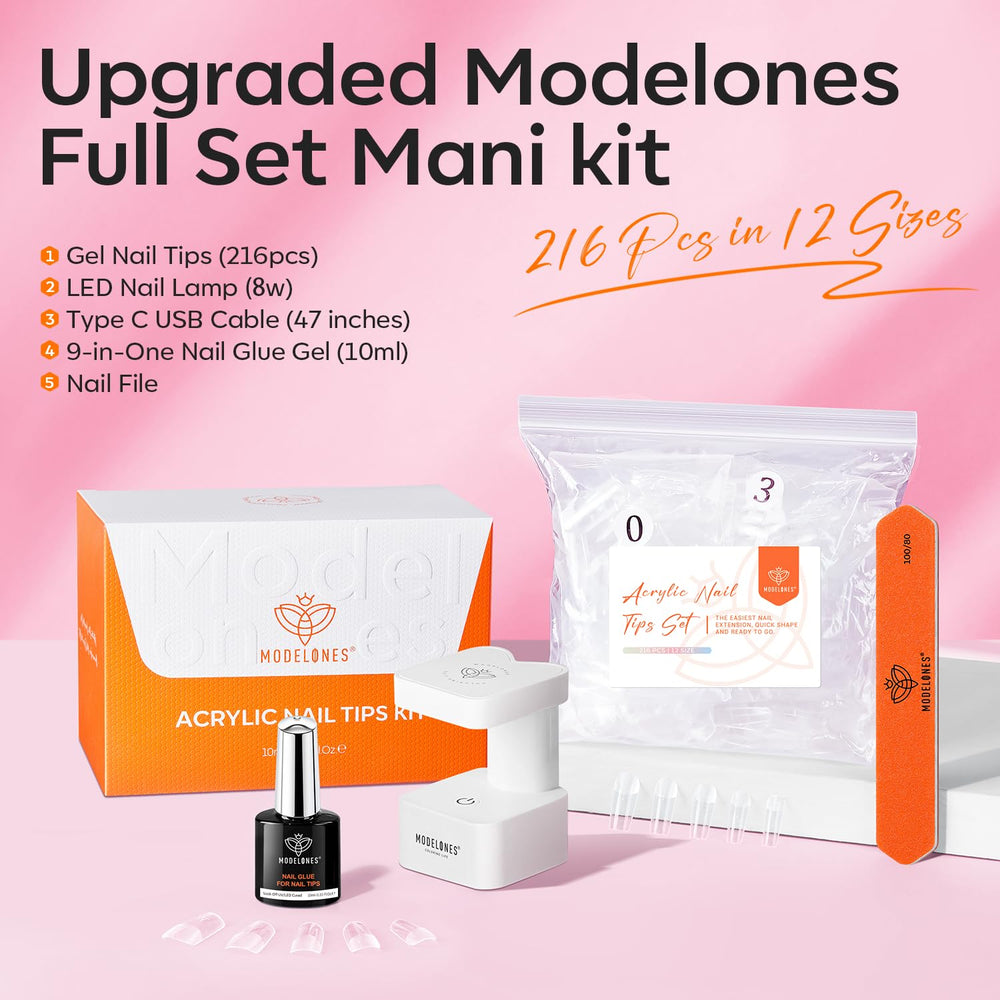 Modelones gel-colle 9-en-1 pour bases, decoration et renforcement.
