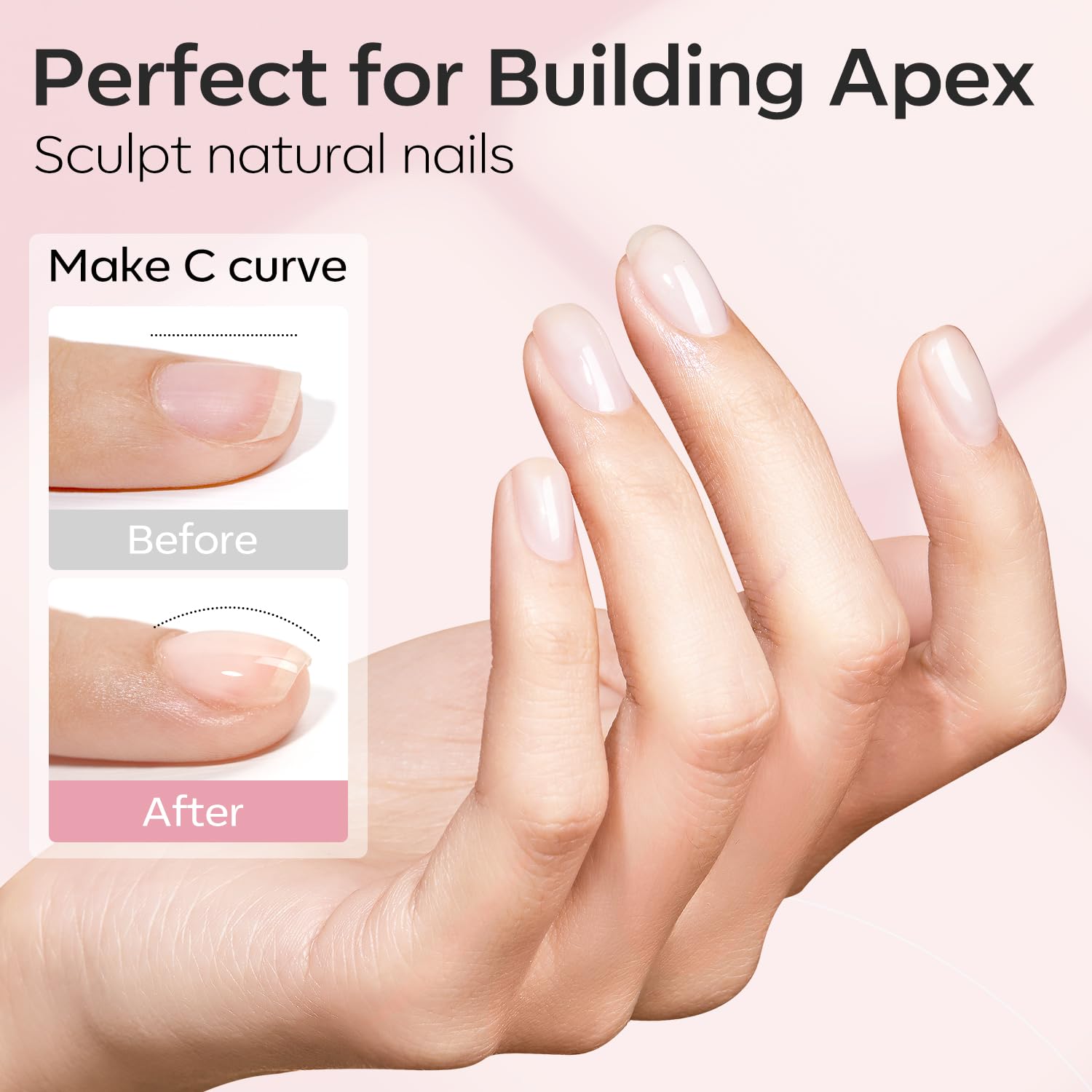 Modelones gel constructeur apex des ongles pour courbe parfaite