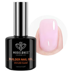 Modelones Gel Construction Ongles 8-en-1 offre une base rose durable.