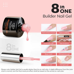Gel de construction Modelones sur base rose offrant une adhérence durable