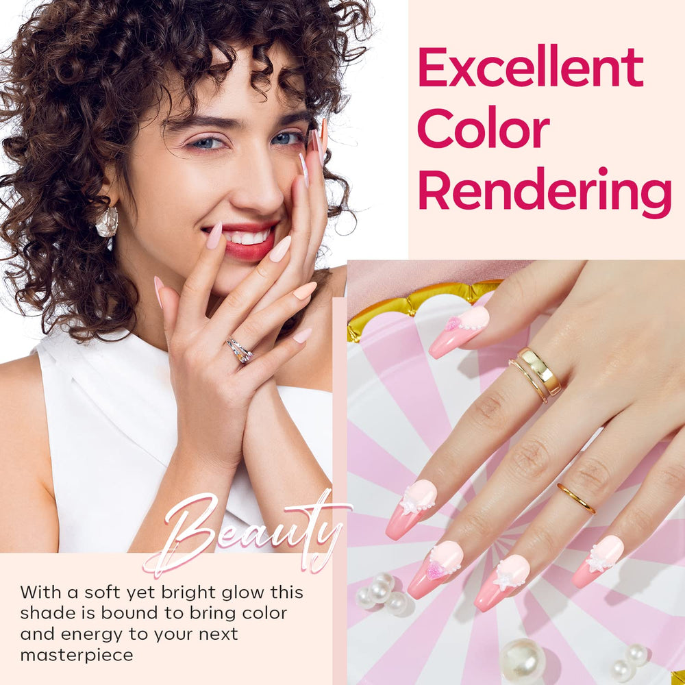 Modelones Gel Ongles Six Couleurs Rose Confettis : diversité créative pour vos looks.