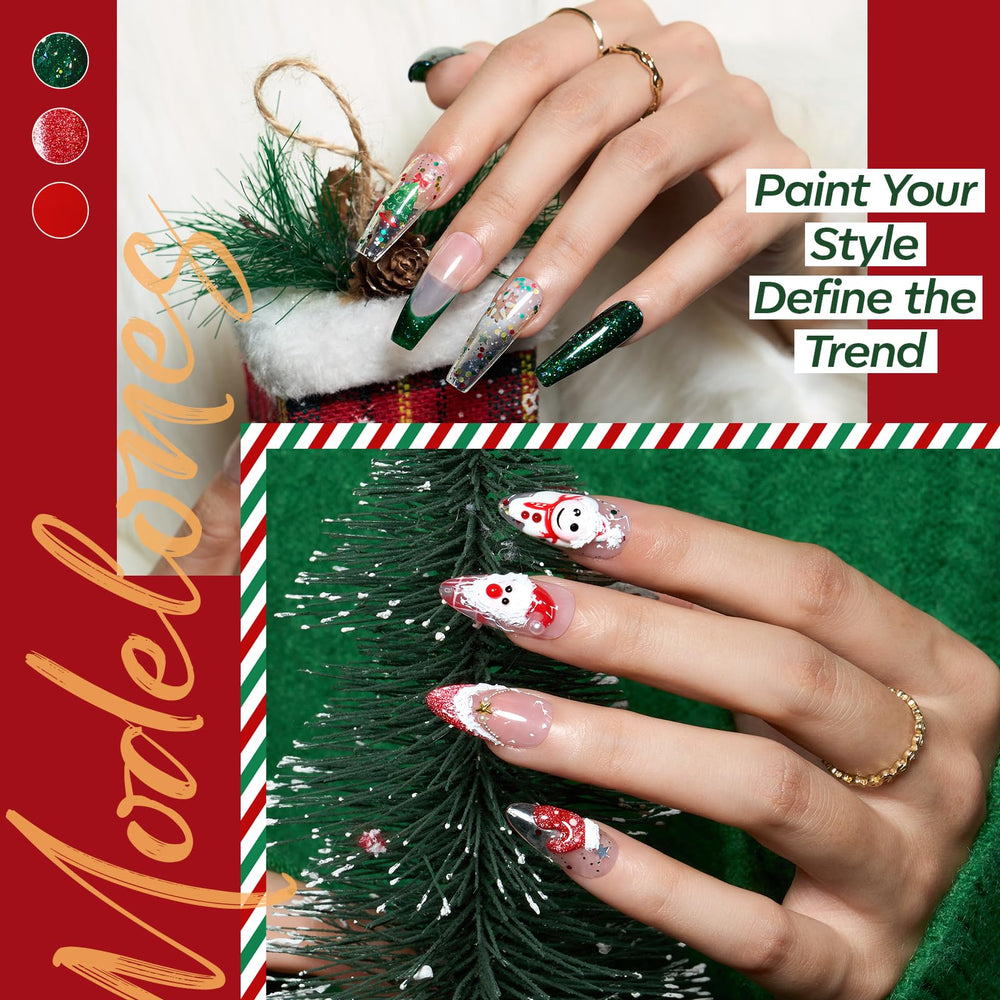 Modelones gel ornement étoiles dorées, ajout scintillant pour les ongles.