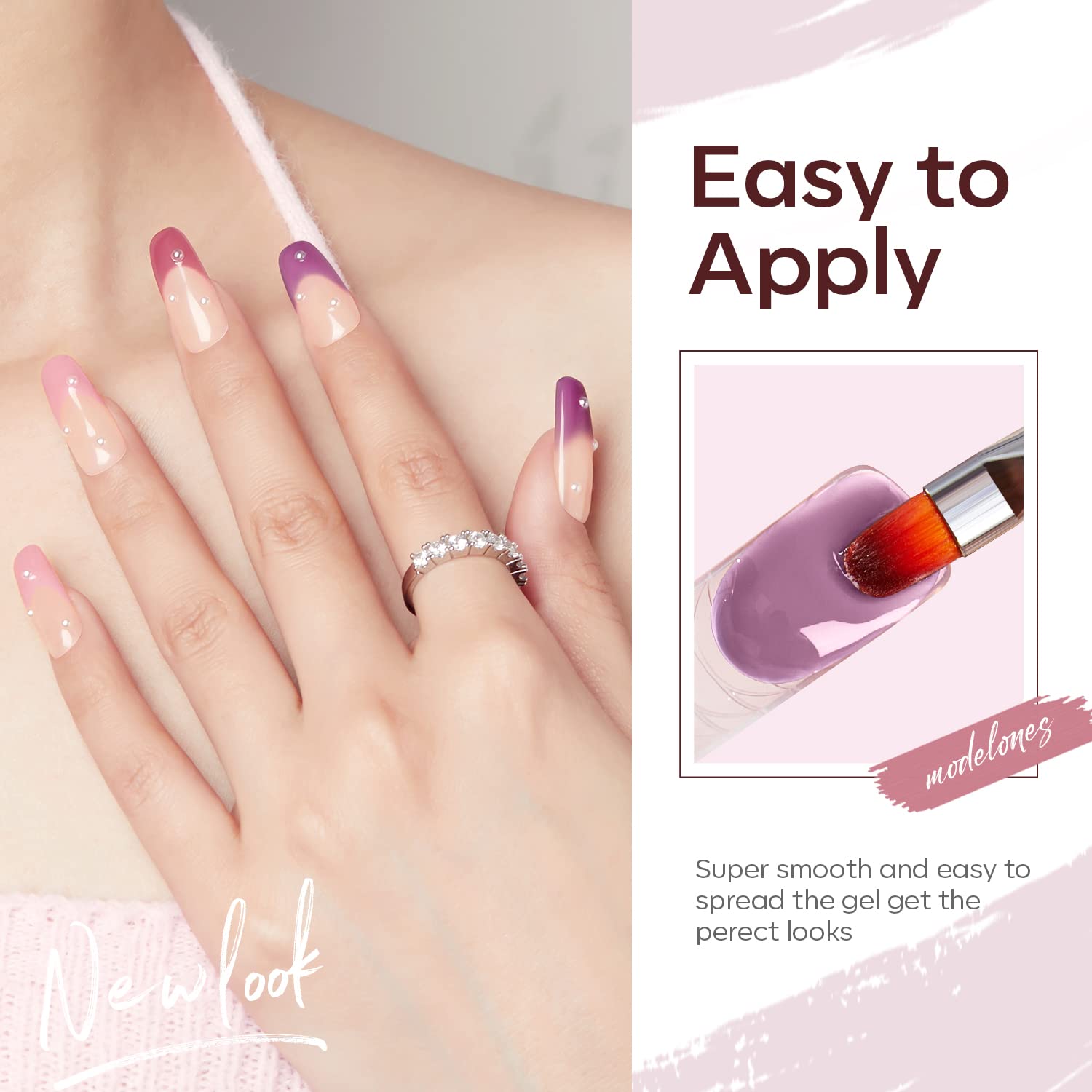Résistance et tenue longue durée avec le gel poly Modelones.