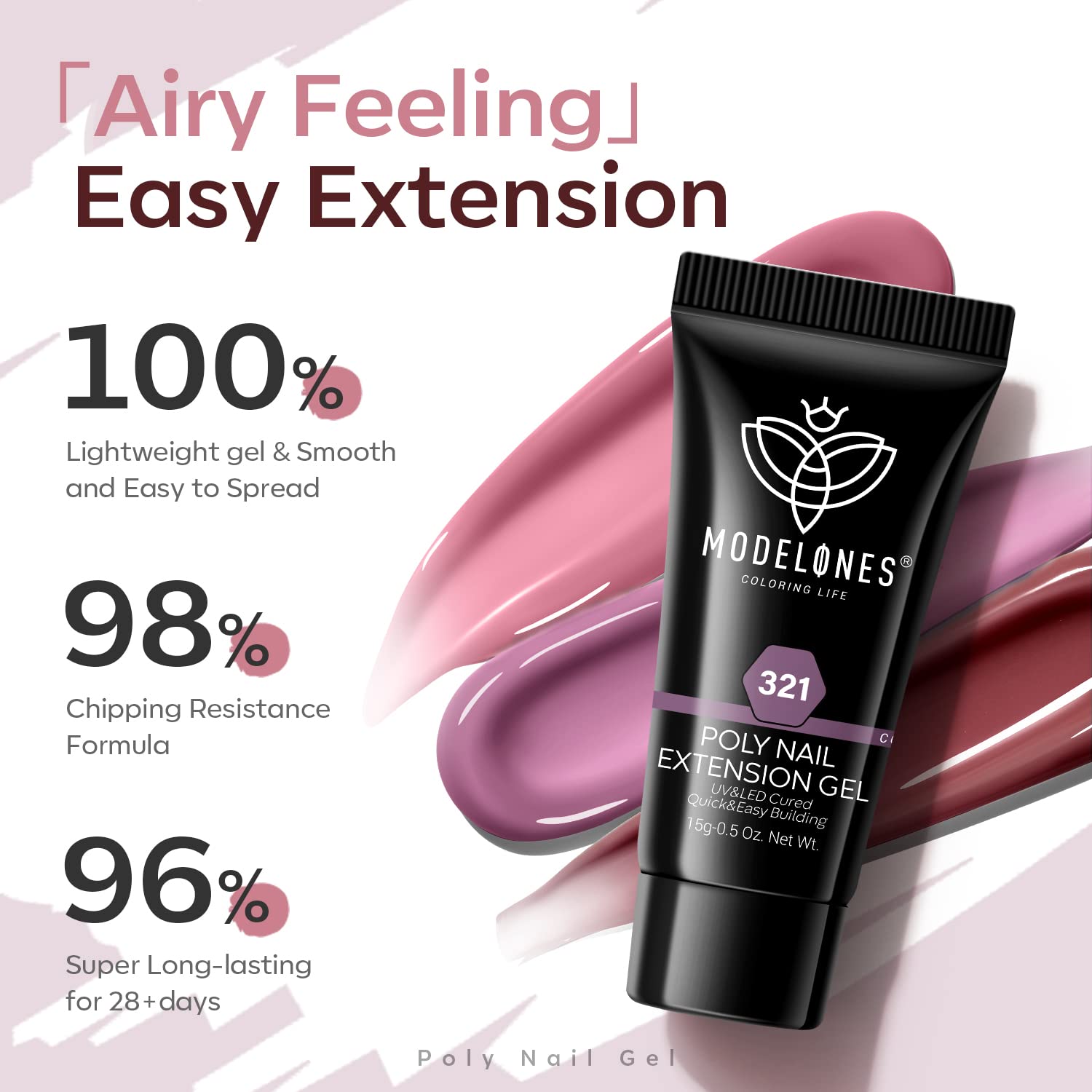 Formule sans toxines respectant les ongles naturels avec Modelones.