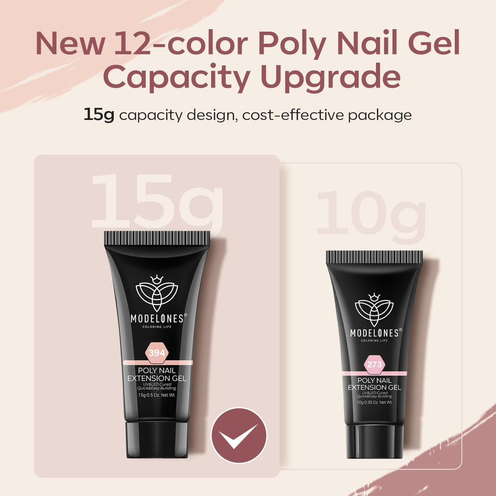 Modelones Gel Poly Ongles emballage scellé et support client réactif
